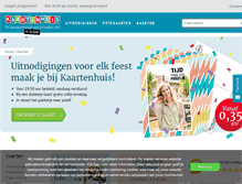 Tablet Screenshot of kaartenhuis.nl